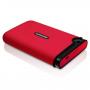 Внешний жесткий диск 500GB Transcend StoreJet 25M, 2.5", USB 2.0, резиновый противоударный, Красный
